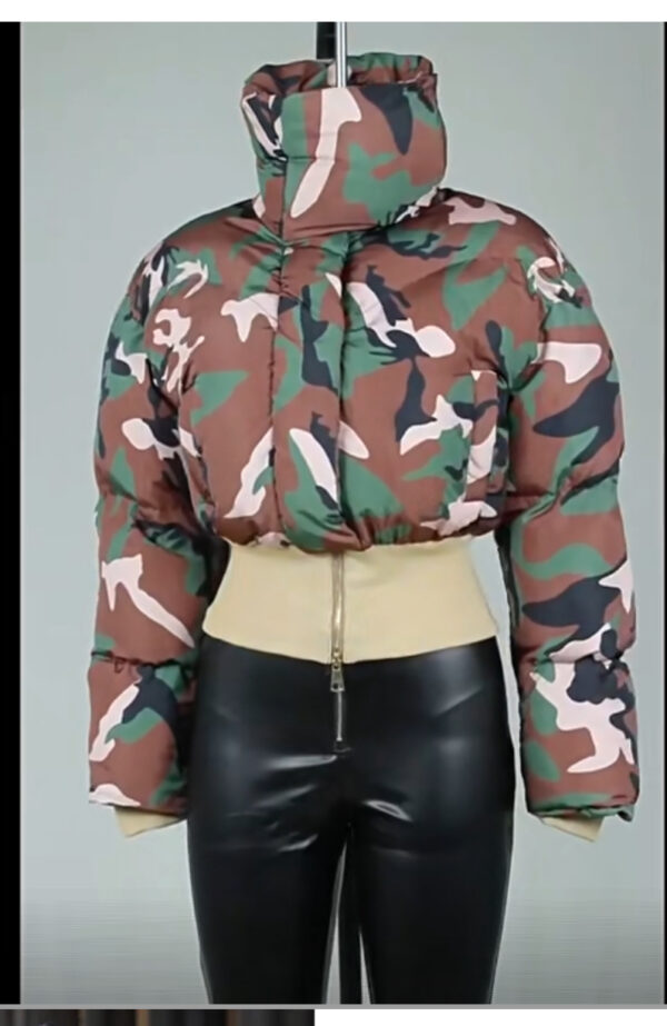 Camouflage bomber coat - Image 8