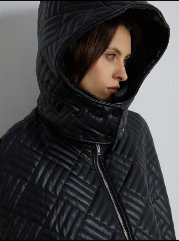 Faux leather cape - Image 4