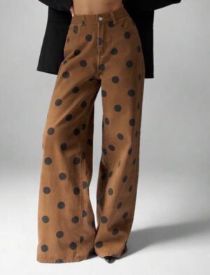 Denim Polka Dot pants