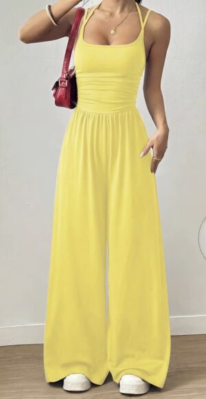 Spaghetti strap jumpsuit